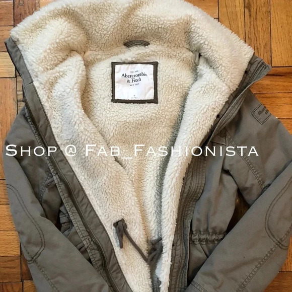 Abercrombie & Fitch Sherpa fleece Parka - Picture 4 of 9